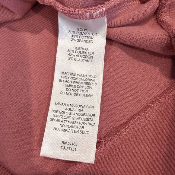 Marc New York Cozy Ribbed Crew Neck sweatshirt Rose Pink Size XS - Picture 6 of 10